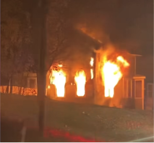 Fire Destroys Jonesville House - Family Safe
